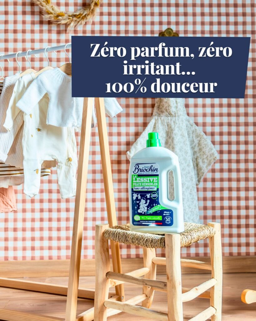60 Millions de consommateurs met en avant la lessive Briochin “Peaux Sensibles”